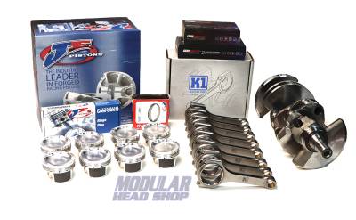 Modular Head Shop 5.4L 1000+ HP Rotating Assembly - Cobra Jet Crankshaft, K1 H-Beam Rods, JE FSR Pistons, King XP Bearings