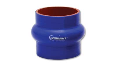 4 Ply Reinforced Silicone Couplers  - Hump Hose Couplers - Vibrant Performance - Vibrant Performance 2728B - Hump Hose Coupler, 1.75" ID, 3" Length - Blue