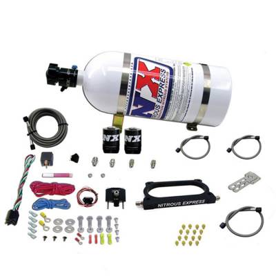 Nitrous Systems and Components - Nitrous Plate Kits  - Nitrous Express - Nitrous Express GT500 Plate Kit w/ 10# Bottle