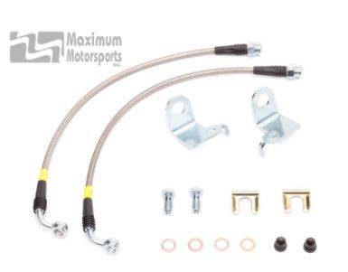 Stainless Steel Brake Hose Kit for 15+ Mustang Front Brakes with Brembo Calipers