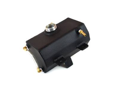 Canton Racing Products - Canton Black Powder Coated Aluminum Engine Coolant Expansion Tank for 15+ Mustang - Image 1