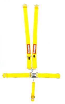 Racequip 5PT SFI 16.1 Link & Latch Harness (Yellow)