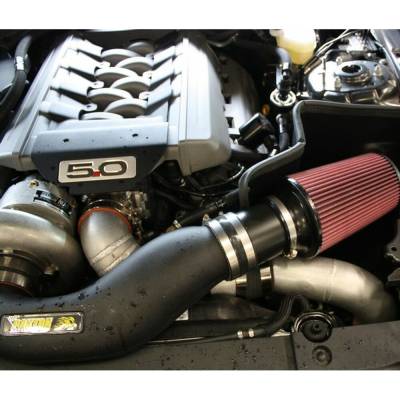 Cold Air Kits - 18-22 Mustang Cold Air Intakes - JLT Performance - JLT Air Box Blow Through for 2015-2022 GT with Vortech or Paxton