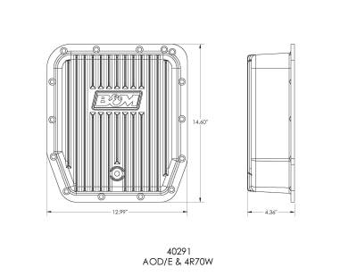 B&M Racing Products - B&M Hi Tek Deep Transmission Pan for AODE/4R70W - Image 3
