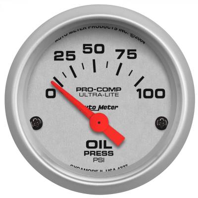 Autometer - Autometer Ultra-Lite Mechanical Oil Pressure Gauge - Image 1