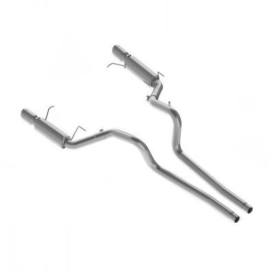 2011-2014 Mustang GT Exhaust  - 2011 - 2014 Mustang GT Cat Back Exhaust  - MBRP - MBRP Race Series Catback for 2011-2014 Mustang GT w/ Polished Tips