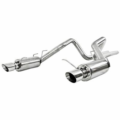 2005 - 2010 Mustang GT Exhaust  - 2005 - 2010 Mustang GT Cat Back Exhaust  - MBRP - MBRP 3" Race Series Catback for 2005-2010 Mustang GT & 2007-2010 GT500 with Polished Tips