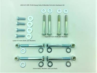 Chassis - 79-93 Foxbody Mustang - UPR - UPR Heavy Duty K-Member & A-Arm Hardware Kit for 79-04 Mustang