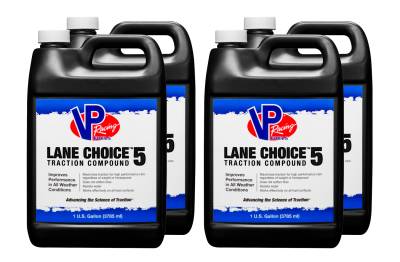 VP Racing Lane Choice 5 Traction Compound 1 Gallon Jug (x4)