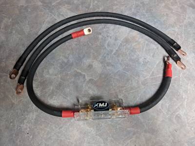 KMJ Motorsports - KMJ BIG 3 Wiring Upgrade Kit - 1/0 Gauge Cable