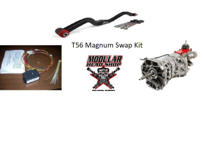 Drivetrain - T56 / TR6060 Swap Kits - Modular Head Shop - Tremec T56 Magnum and Wiring Kit for Mod Motor